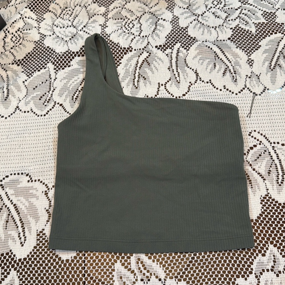 Lululemon Ribbed Nulu Asymmetrical Yoga Tank Top